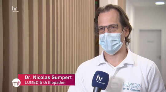 Wirbelsäulenspezialist Gumpert im HR Fernsehen