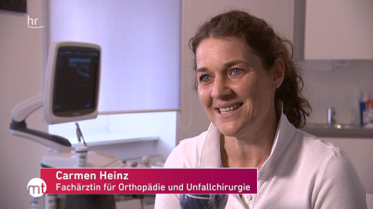 Carmen Heinz im HR Fernsehen - ärztliche Osteopathin
