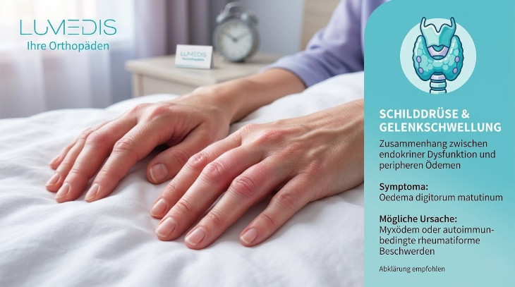 geschwollene Finger durch die Schilddrüse