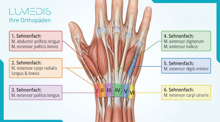 Strecksehnenfächer der Hand Strecksehnenfächer der Hand