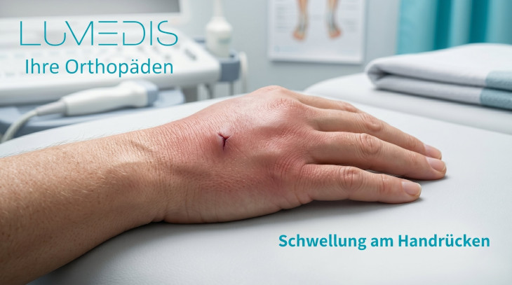 Schwellung am Handrücken nach Verletzung Schwellung am Handrücken nach Verletzung