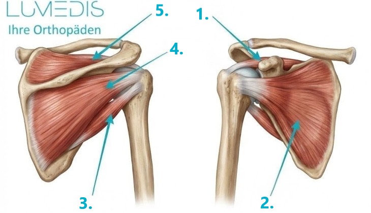 Abbildung der Rotatorenmanschette Abbildung der Rotatorenmanschette