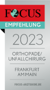 Focus bester Orthopäde in Frankfurt