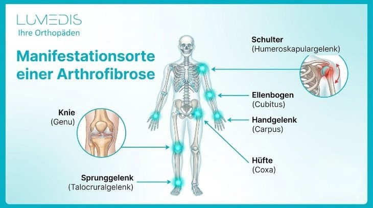 Manifestationsorte einer Arthrofibrose Manifestationsorte einer Arthrofibrose