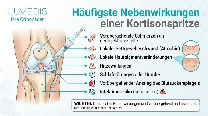 Nebenwirkungen einer Kortisonspritze