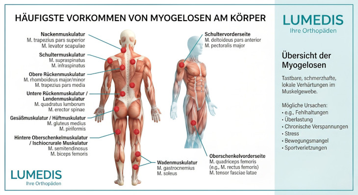Abbildung: Vorkommen von Myogelosen