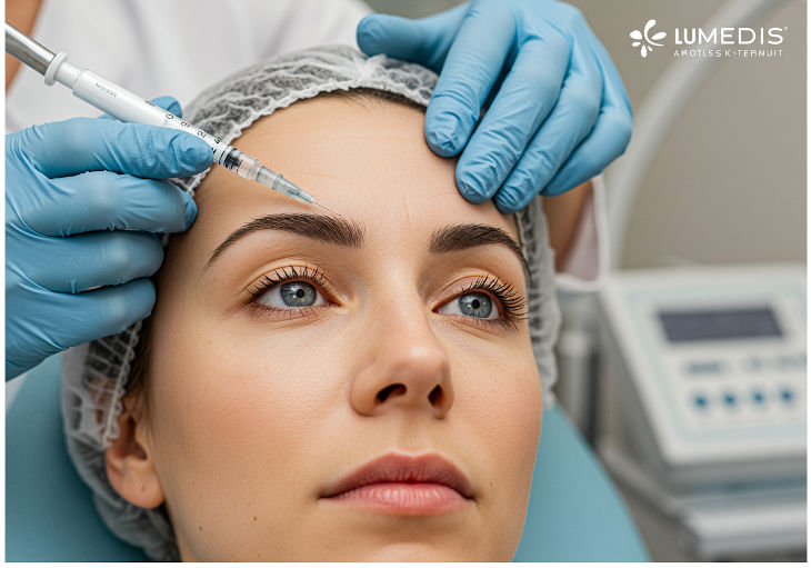 Botox Behandlung einer Zornesfalte