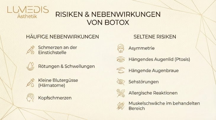Risiken und Nebenwirkungen von Botox Risiken und Nebenwirkungen von Botox