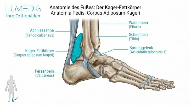 Abbildung des Kager-Fettkörpers