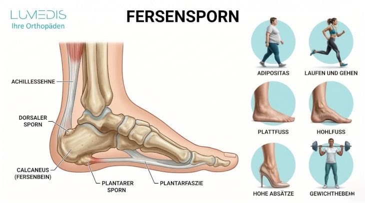 Risiken für einen Fersensporn