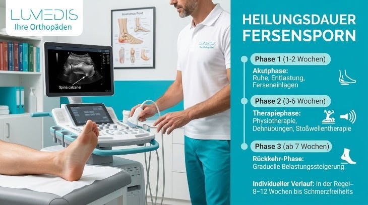Abbildung: Heilungsdauer eines Fersensporns