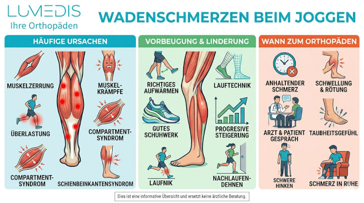 Abbildung: Wadenschmerzen beim Joggen