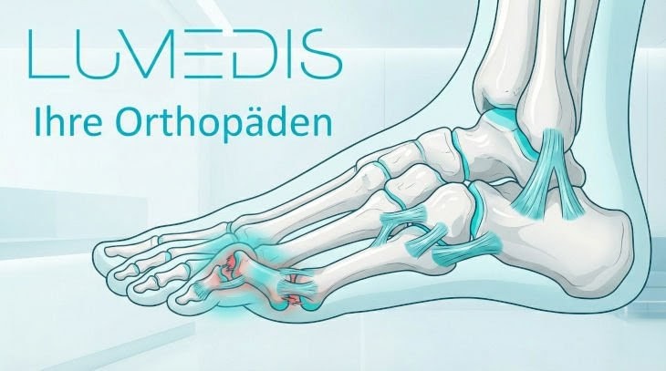 Abbildung einer ausgekugelten kleinen Zehs Abbildung einer ausgekugelten kleinen Zehs
