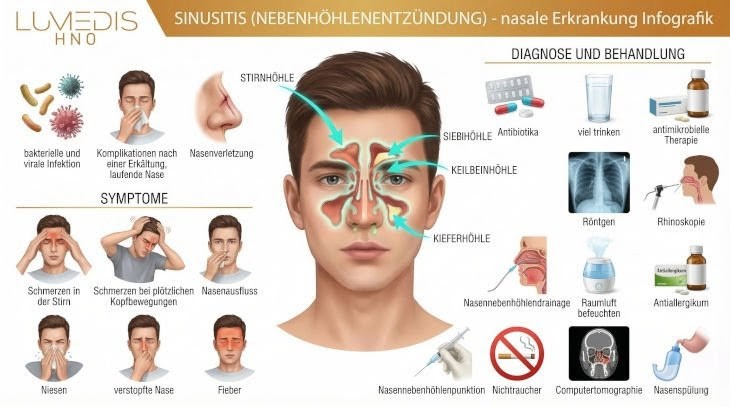 Ursachen einer Nasennebenhöhlenentzündung