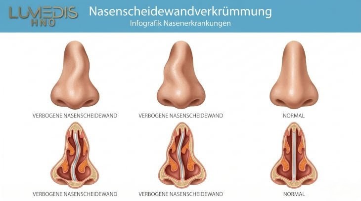 Abbildung Nasenscheidewandverkrümmung