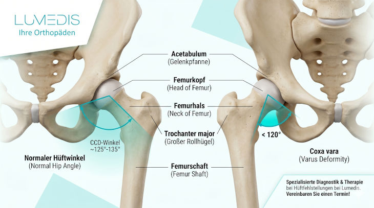 Abbildung einer Coxa vara