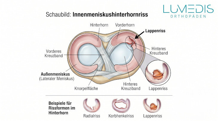 Schaubild Innenmeniskusriss Schaubild Innenmeniskusriss