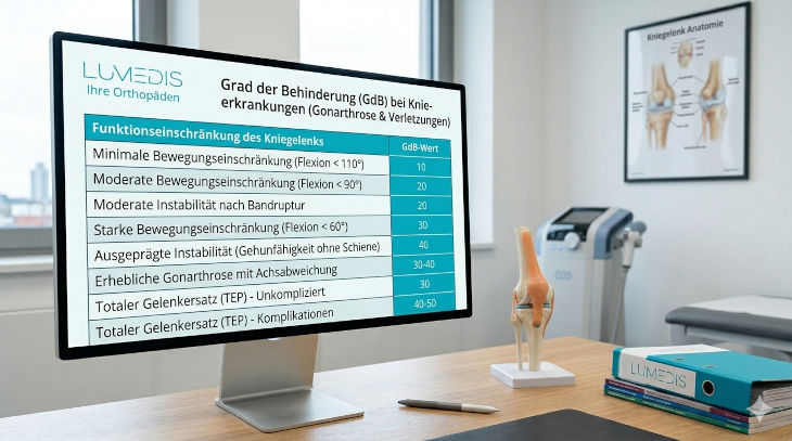 Behinderungsgrad (Grad der Behinderung mit einer Knieprothese)