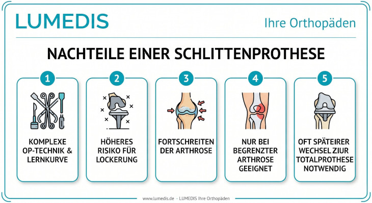 Nachteile einer Schlittenprothese