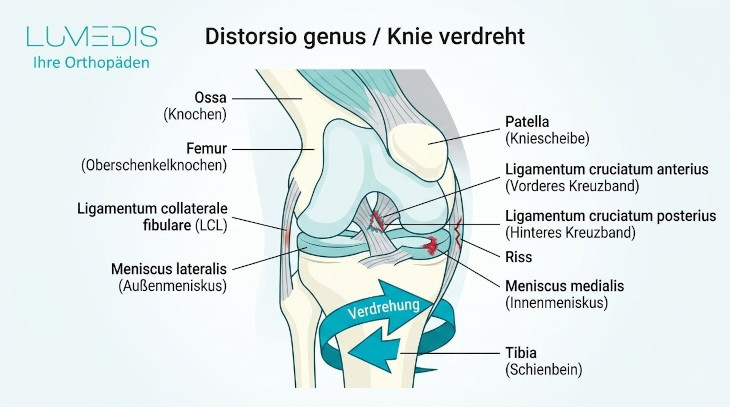 Knie verdreht - das sind die Ursachen