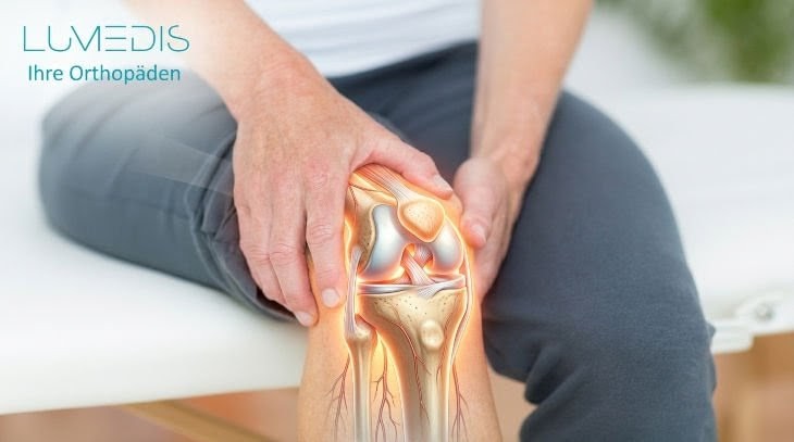 Mann mit Knieschmerzen