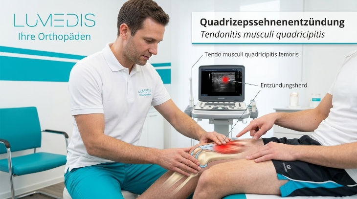 Behandlung einer Quadrizepssehnenentzündung bei Lumedis