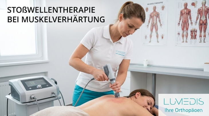 Stoßwellentherapie bei einer Muskelverhärtung im Nacken