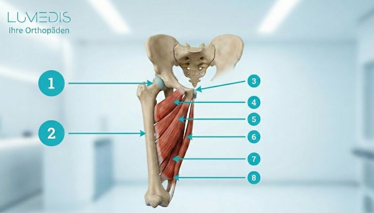 Muskulatur innerer Oberschenkel