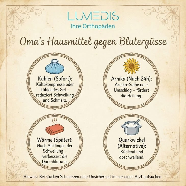 Omas Hausmittel gegen Bluterguss Omas Hausmittel gegen Bluterguss