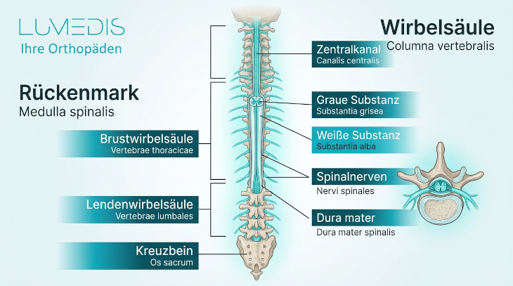 Rückenmark in der Wirbelsäule