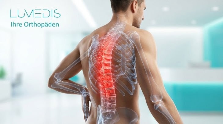 Abbildung eines Rundrückens mit Schmerzen