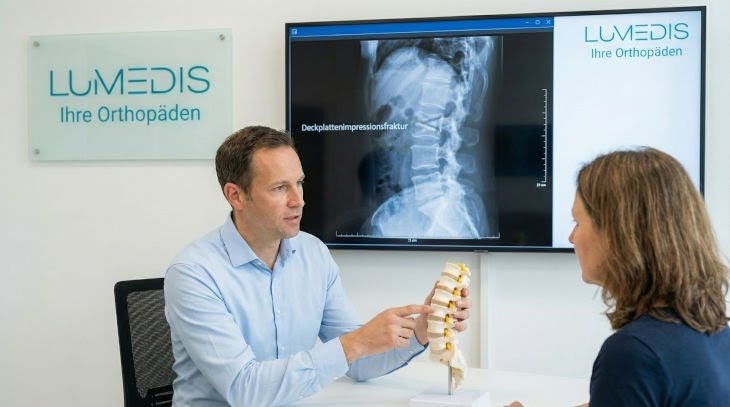 Deckplattenimpressionsfraktur in der Behandlung bei Lumedis