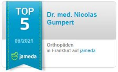 Dr. Gumpert wieder bester Orthopäde in Frankfurt.