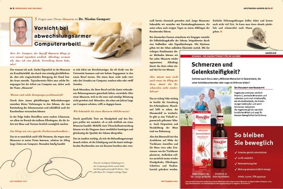 Dr. Gumpert wird vom Apothekenkurier zum Mausarm interviewt