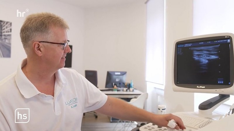 Axel Lust im Beitrag in der Hessenschau (HR-Fernsehen) zum Barfußschuh