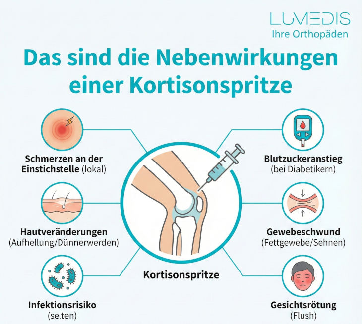 Nebenwirkungen einer Cortisonspritze Nebenwirkungen einer Cortisonspritze